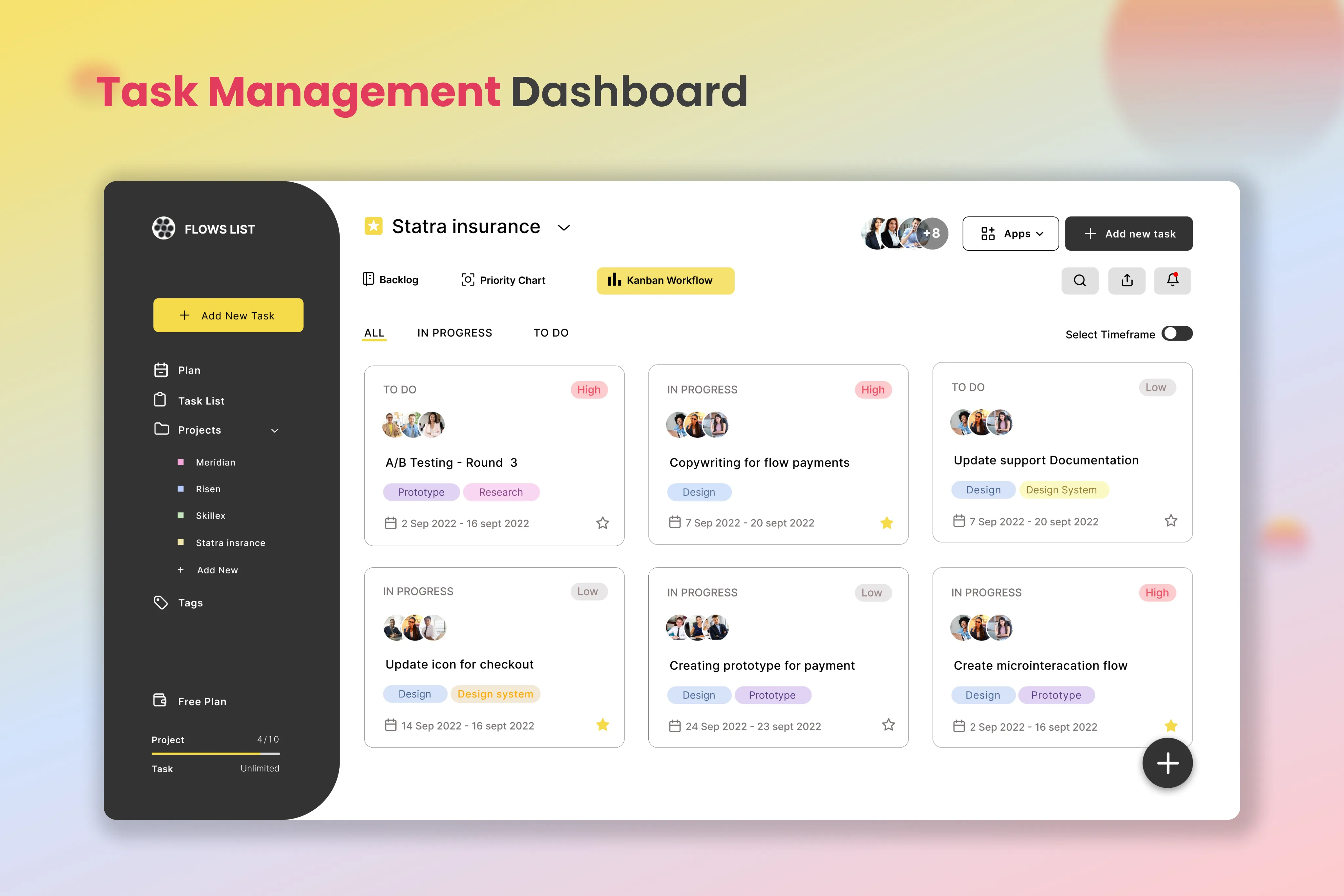 webvibe solution dashboard design